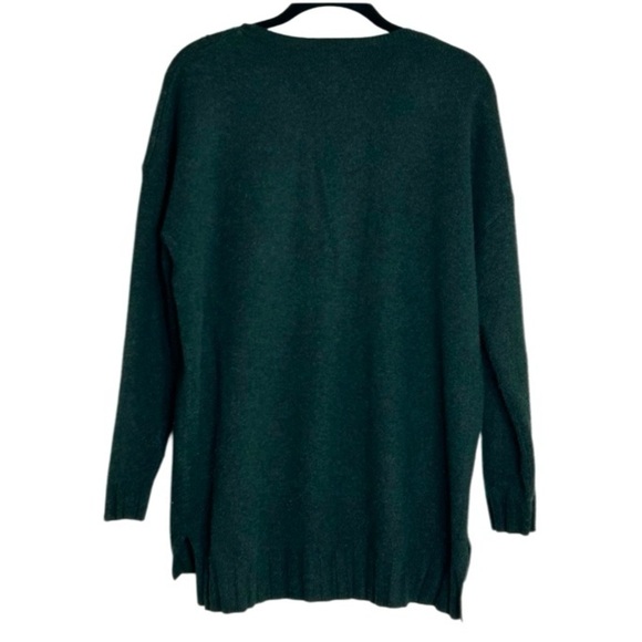 Adrianna Papell V-Neck Hunter Green Long Sweater in S - Picture 2 of 8